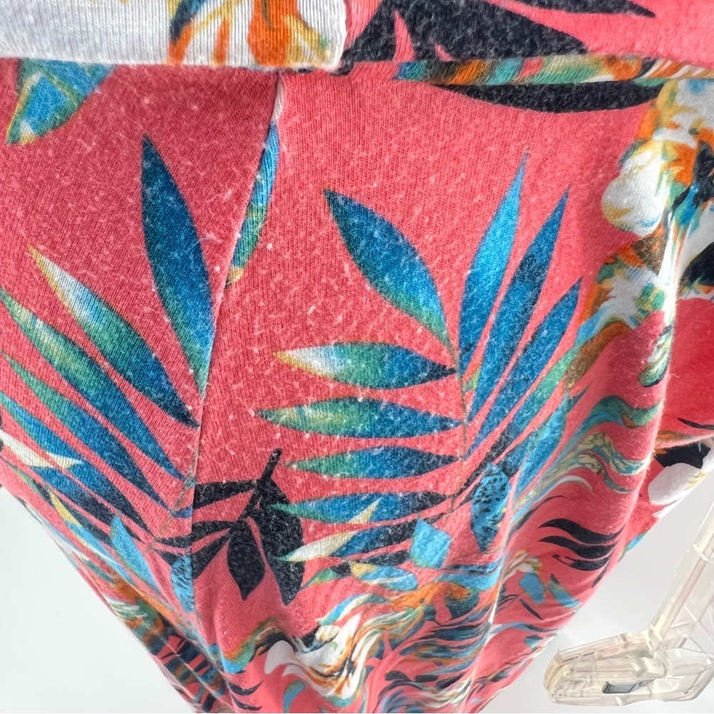 LOVEAPPELLA Deanne Knit Maxi Skirt Coral Tropical Floral Print Size XL - Picture 11 of 16